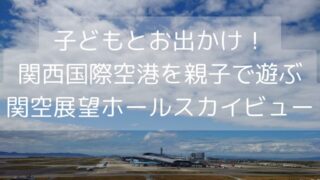 子どもとお出かけ！関西国際空港を親子で遊ぶ関空展望ホールスカイビュー